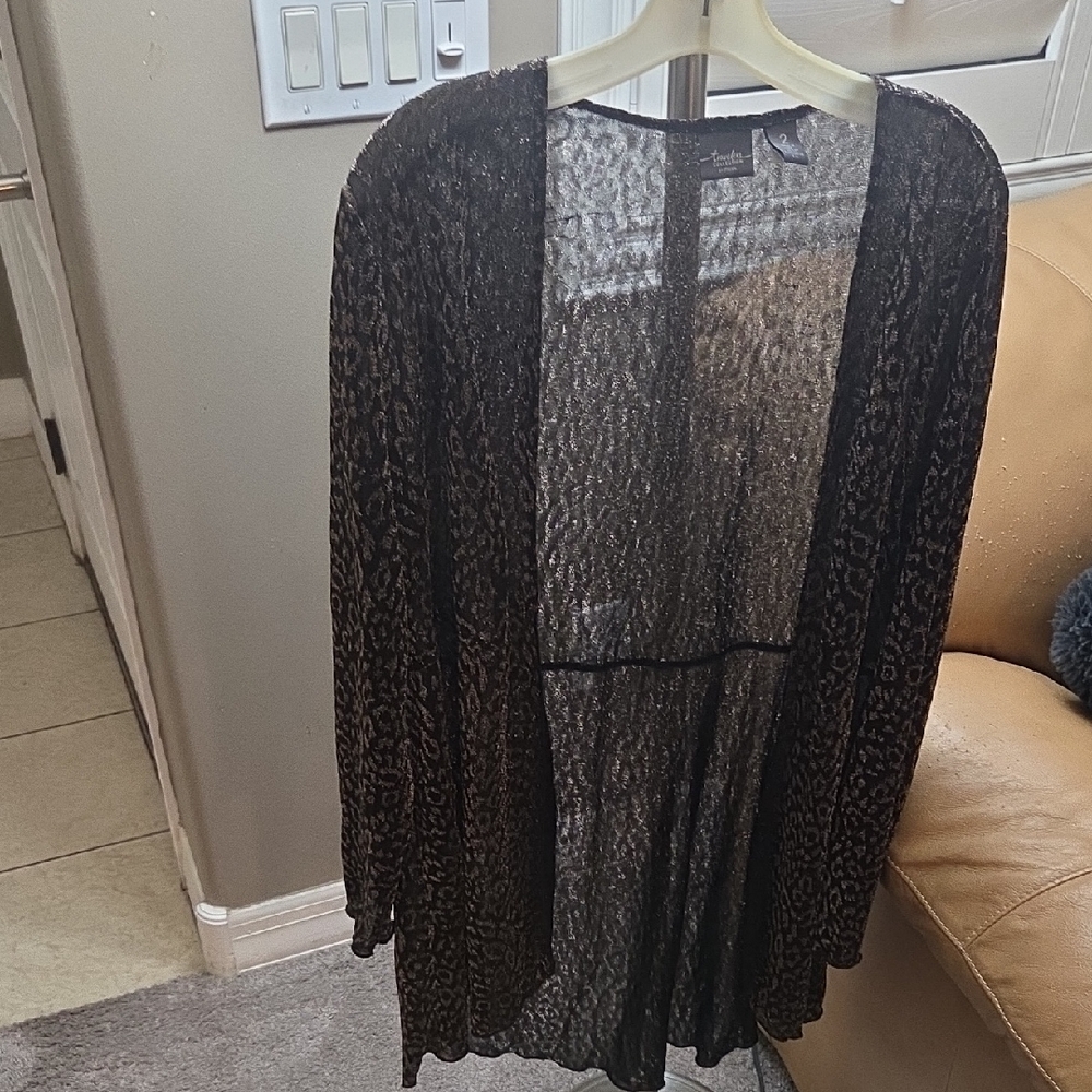 Chico’s 2-Piece Sheer Cardigan & Tank Set | Mixed Sizes 1 & 2
